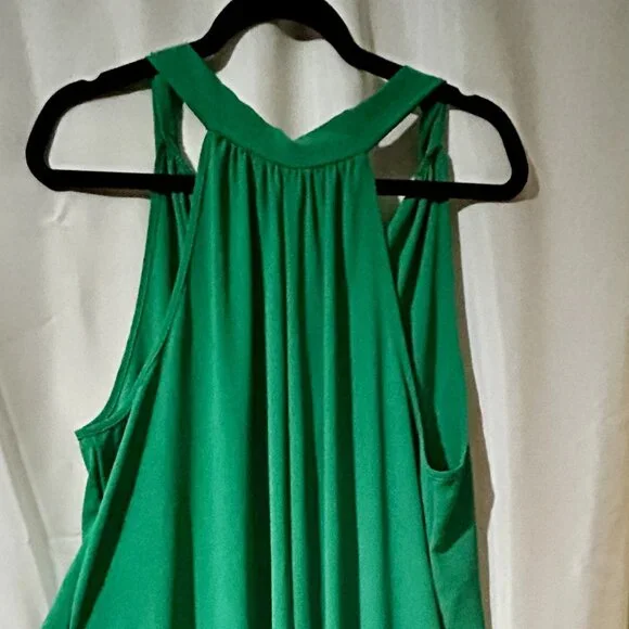 Fantastic Fawn Green Maxi Jumpsuit L NWOT | Boho Chic Flowy Boutique - Picture 3 of 7